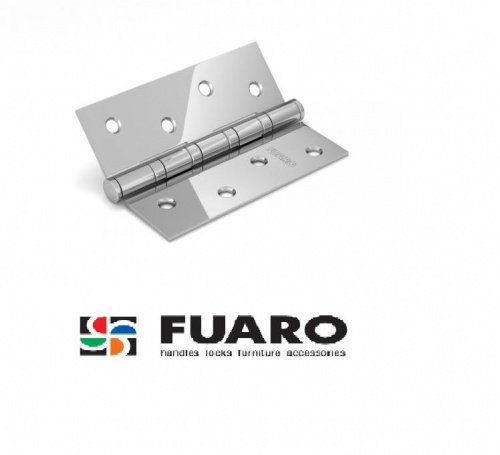 Петля дверная универсальная стальная Fuaro 4BB 100x75x2,5 AB